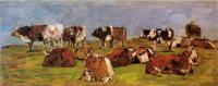 Boudin, Eugene - Cows in a Field